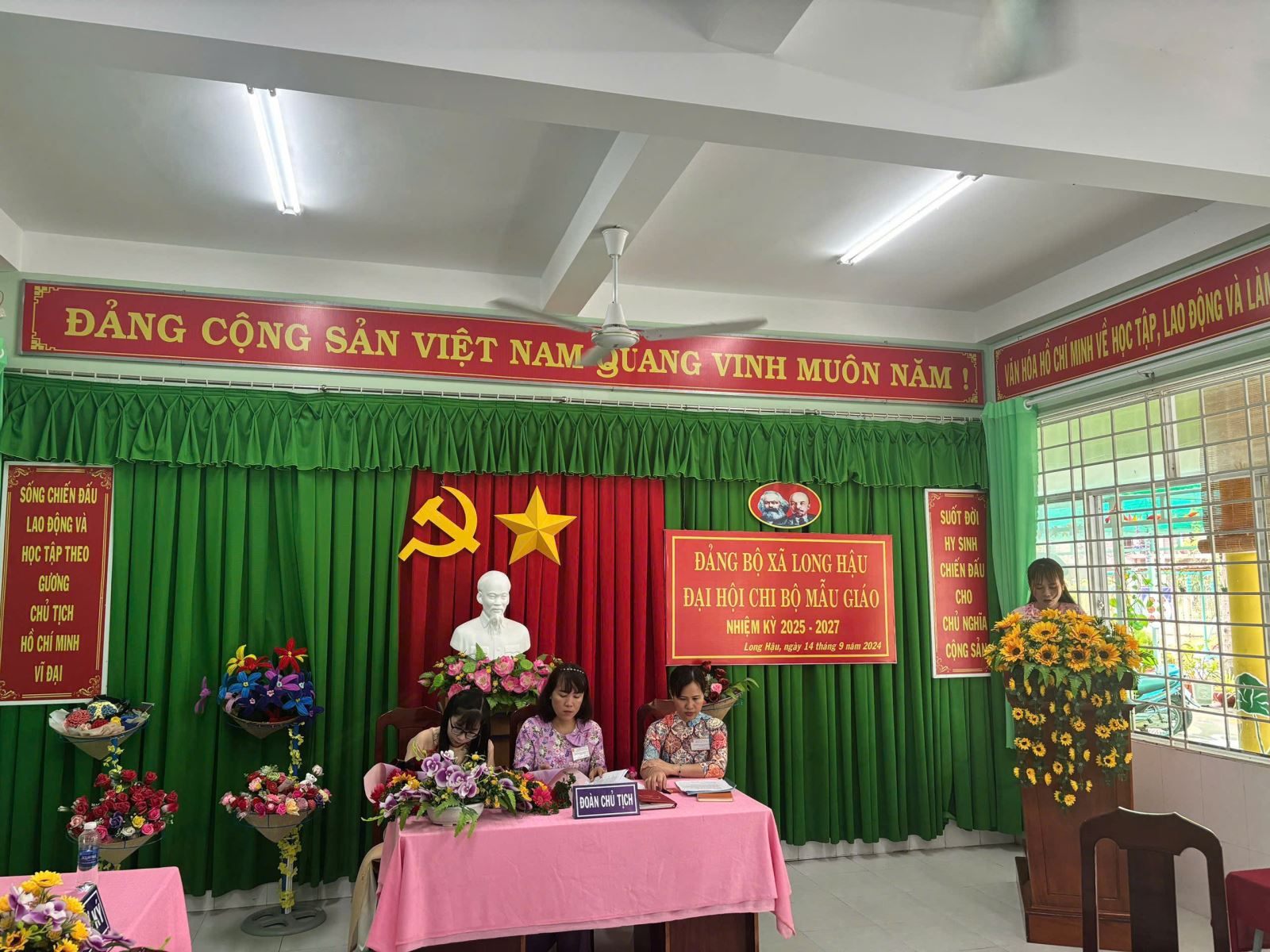 Chi bộ trường MG Long Hậu tổ chức đại hội chi bộ lần thứ IV, nhiệm kì 2025-2027