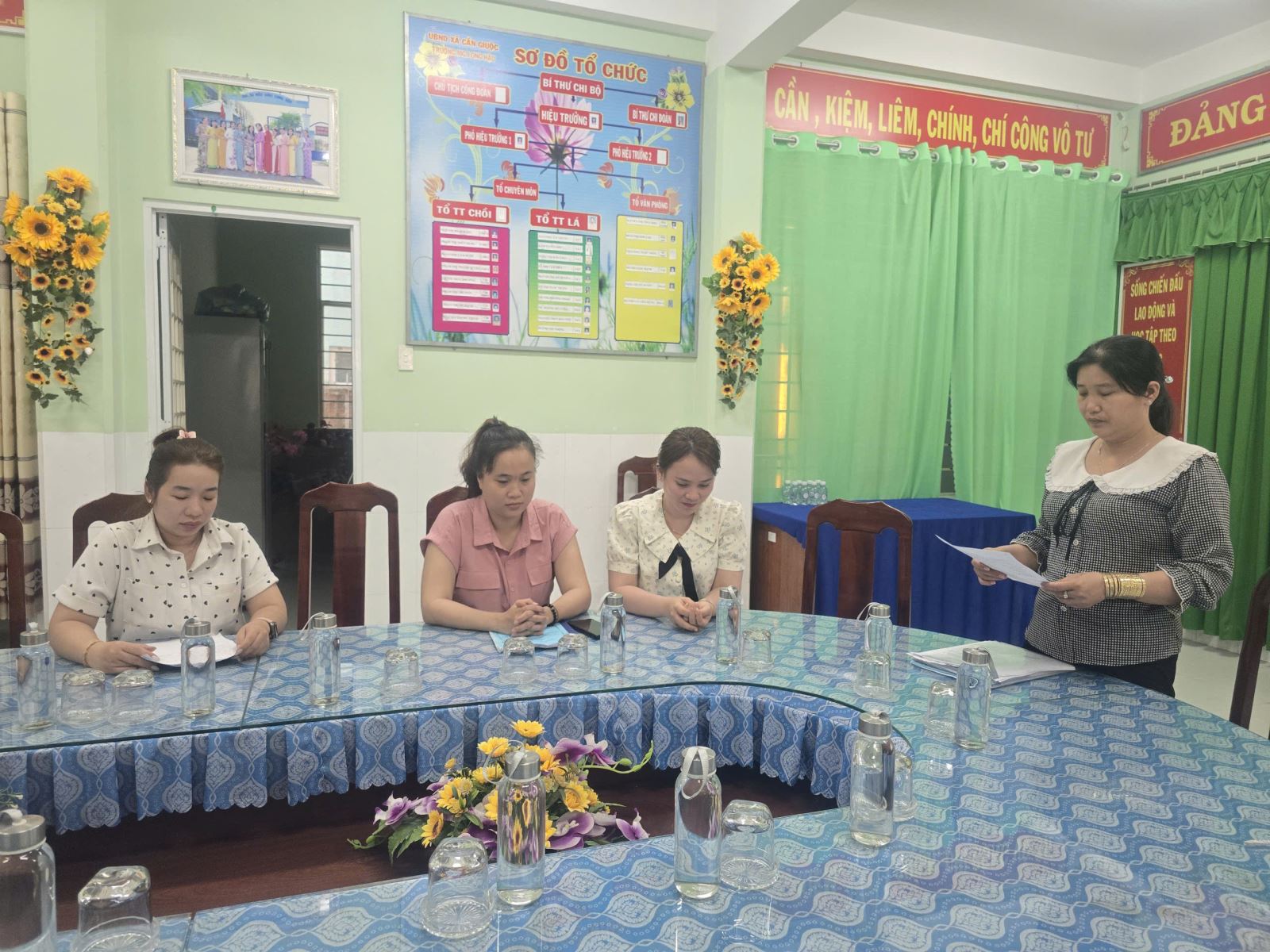 Họp tổ khối Chồi tháng 3